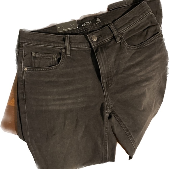 Ralph Lauren Relaxed Taper Empire Black Wash Jeans Waist 27/Size 4 - Picture 2 of 2